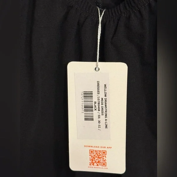 Willow Drawstring A-Line Midi Dress Rebdolls NWT - Picture 5 of 5